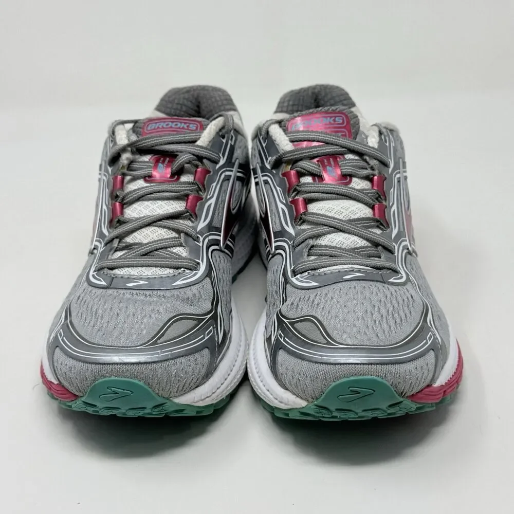 Brooks Ghost 8th Edition Sneakers Shoes Womens  8 M Gray Pink Running Comfort